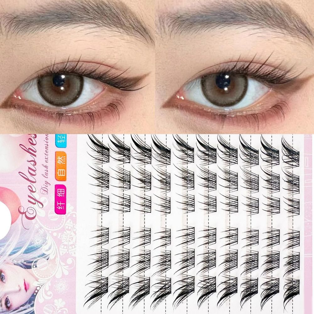 Eyelash Extension Cat Eye - 3D 캣아이 클러스터 속눈썹 만화풍 폭스