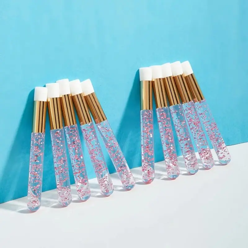 Eyelash Extension Cleaning - 10개 크리스탈 속눈썹 연장 클렌저 브러쉬