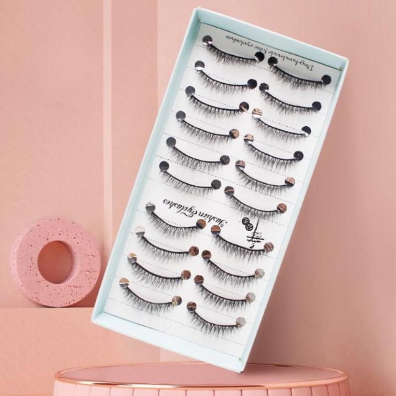 Eyelash Extension Cat Eye - 새로운 10쌍 자연스러운 롱 위스피 캣아이