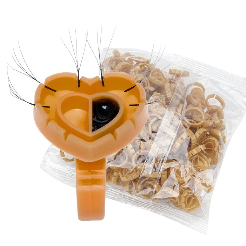 Eyelash Extension Fan - 500개 속눈썹 연장용 글루 링, 속눈썹