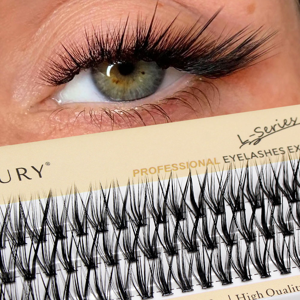 Eyelash Extension Cat Eye - 60pcs 30D C/D/L 컬 클러스터 속눈썹