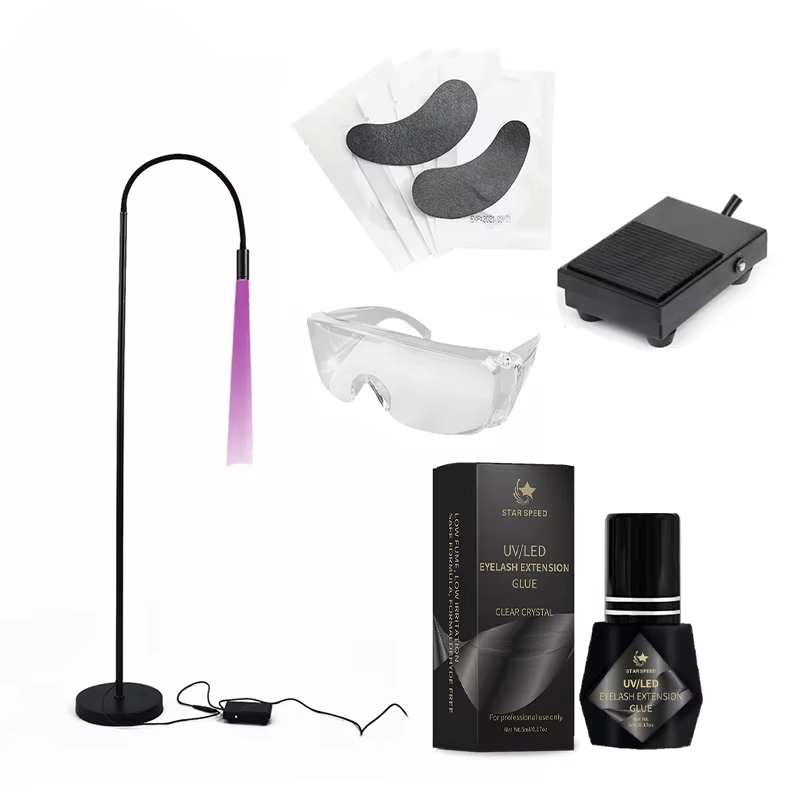 Eyelash Extension With Glasses - Y 프로페셔널 UV LED 연장 속눈썹