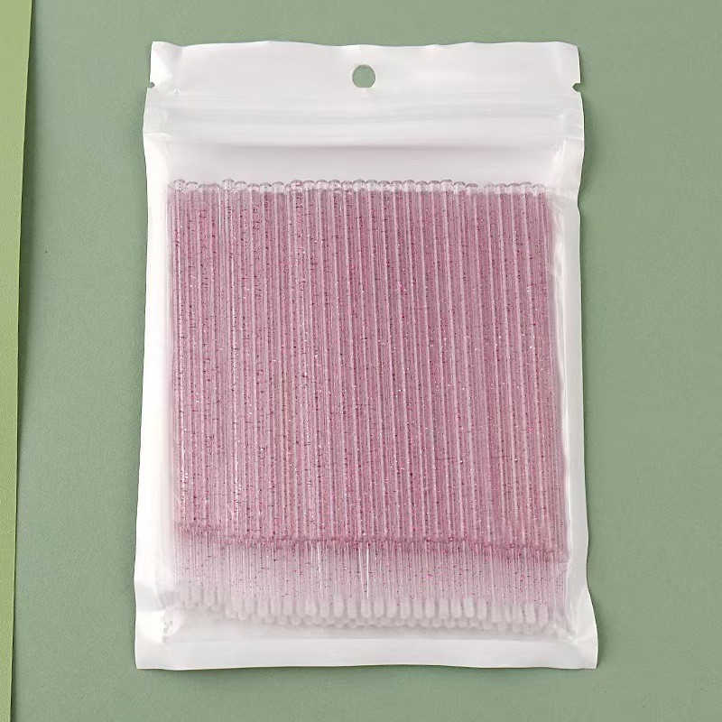 Eyelash Extension Cleaning - 100개 다용도 일회용 크리스탈 나노 면봉