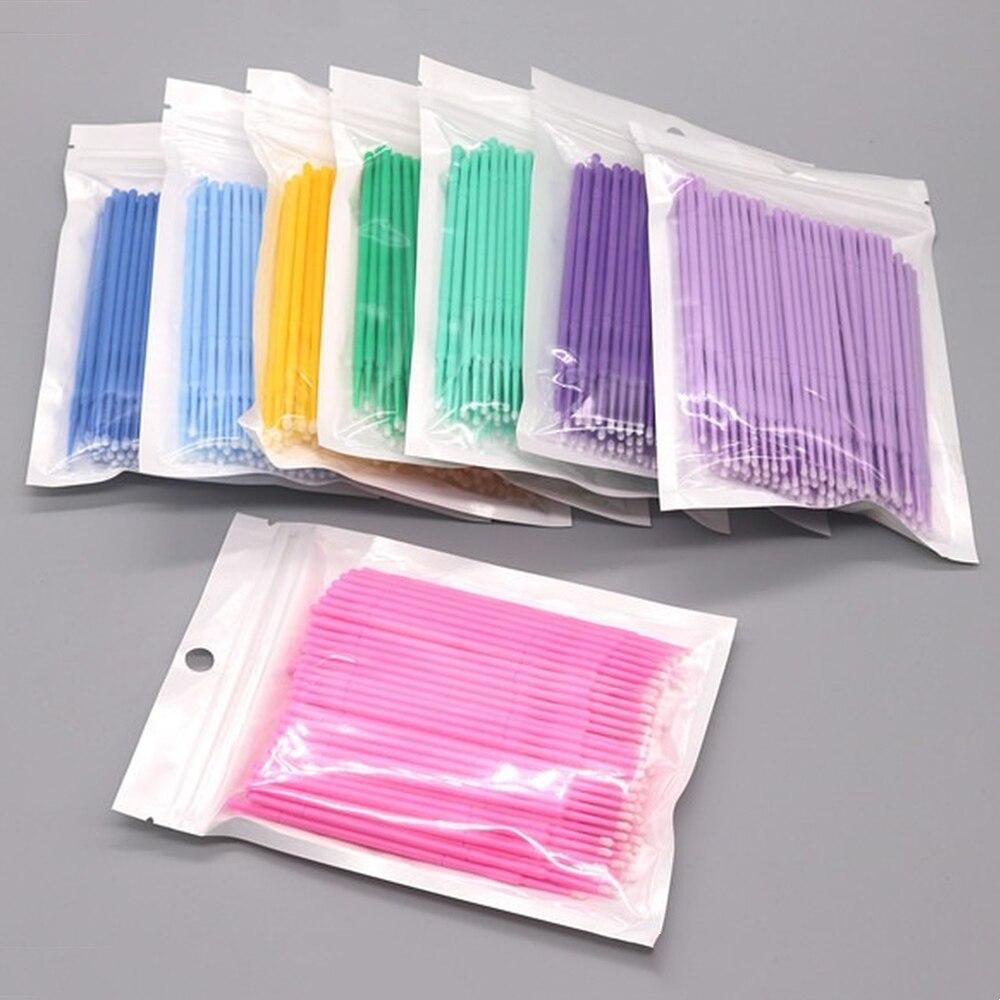 100개/세트 마이크로 브러쉬 메이크업 속눈썹 연장용  - Eyelash Extension Cleaning 리뷰 및 가격