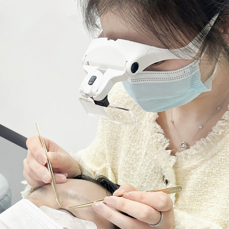 5 렌즈 조절식 확대경 속눈썹 연장 확대경 LED 라이 - Eyelash Extension With Glasses 리뷰 및 가격