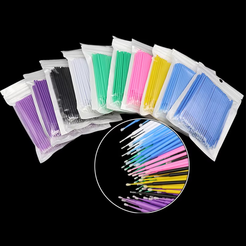 100개 속눈썹 세척 브러쉬 속눈썹 연장용 마이크로 면 - Eyelash Extension Cleaning 리뷰 및 가격