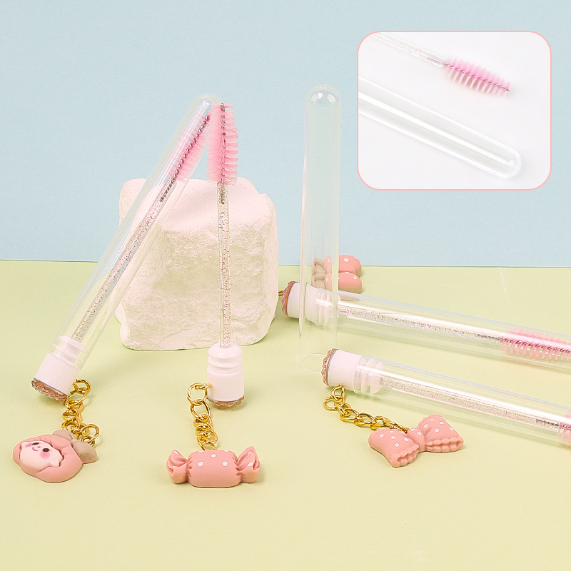 핑크 마스카라 봉 귀여운 키체인 휴대용 일회용 속눈썹  - Eyelash Extension Cleaning 리뷰 및 가격