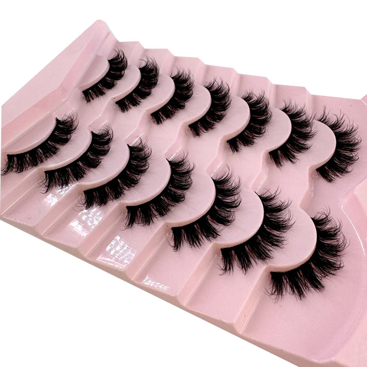 AMSDCN 7쌍 플러피 캣아이 인조 밍크 속눈썹 내추 - Eyelash Extension Cat Eye 리뷰 및 가격