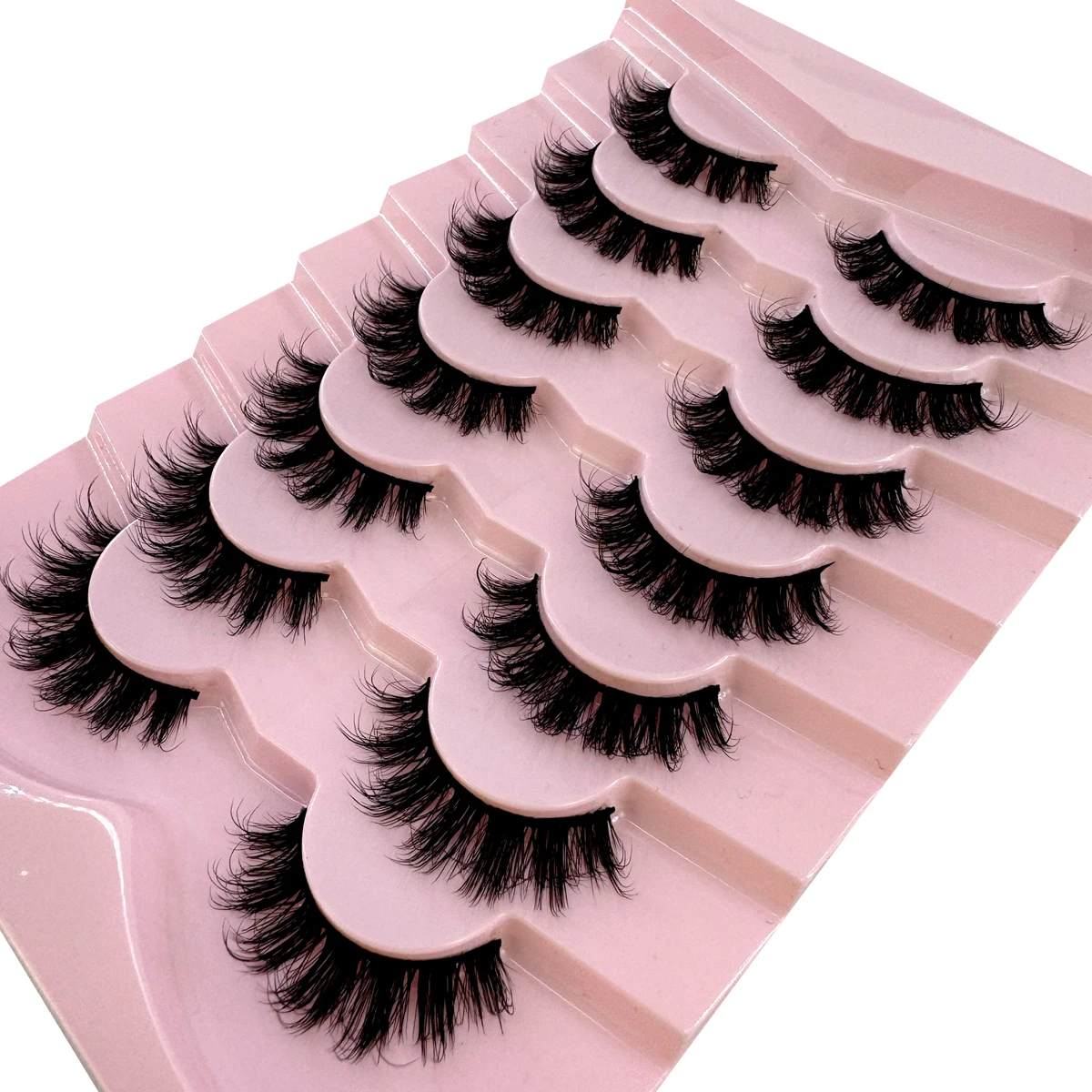 AMSDCN 7쌍 플러피 캣아이 인조 밍크 속눈썹 내추 - Eyelash Extension Cat Eye 리뷰 및 가격