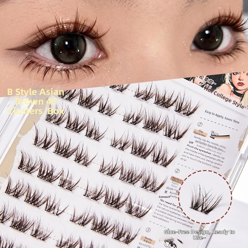 두꺼운 셀프 접착식 인조 속눈썹 코믹 스타일 13MM  - Eyelash Extension No 8 리뷰 및 가격