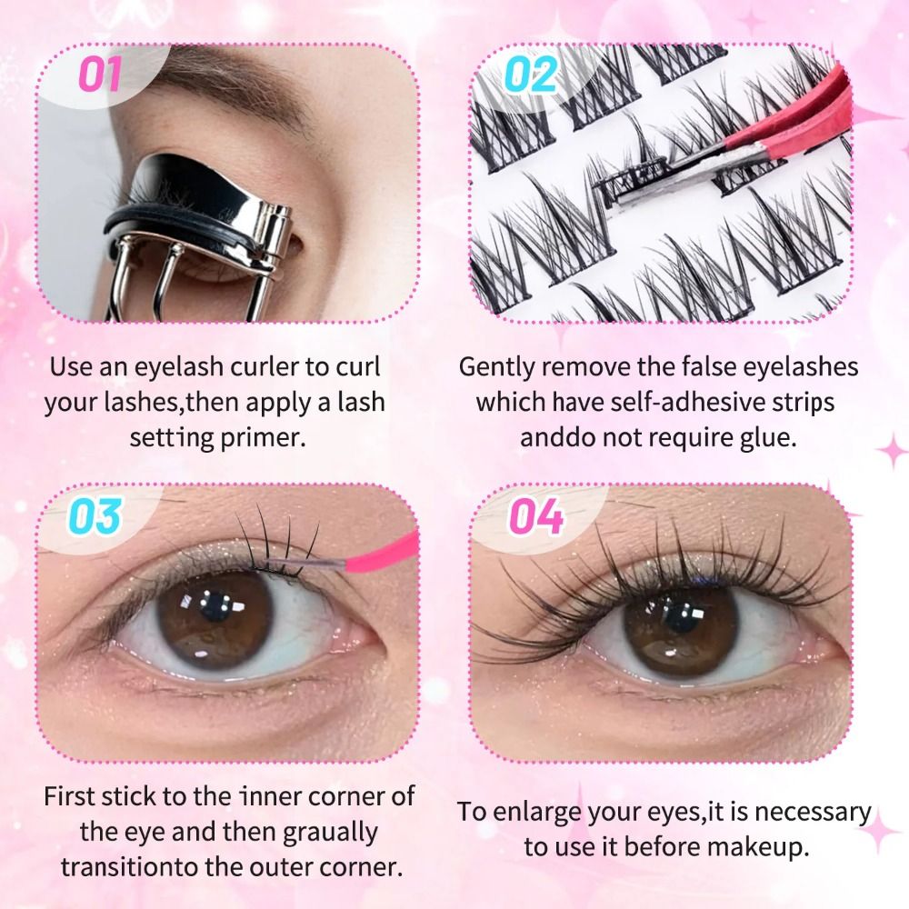 24줄 8-13mm 길이 인조 속눈썹 셀프 접착 간편  - Eyelash Extension No 8 리뷰 및 가격