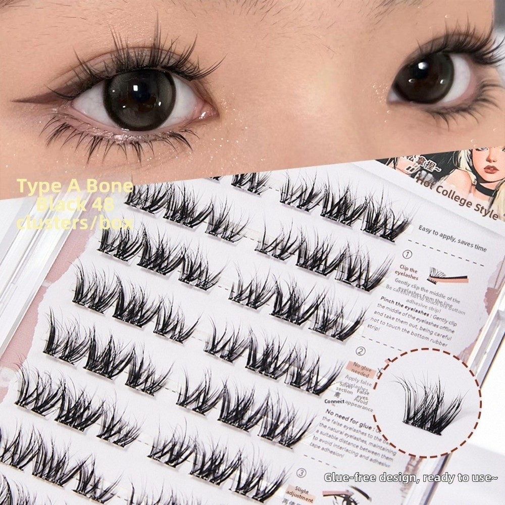 두꺼운 셀프 접착 인조 속눈썹 13MM 코믹 스타일 D - Eyelash Extension No 8 리뷰 및 가격
