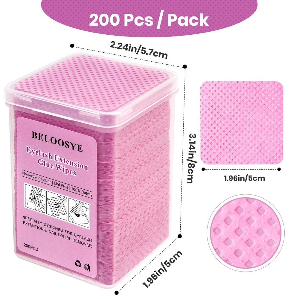 400개입 보풀 없는 네일 폴리쉬 리무버 와이프 및 속 - Eyelash Extension Cleaning 리뷰 및 가격