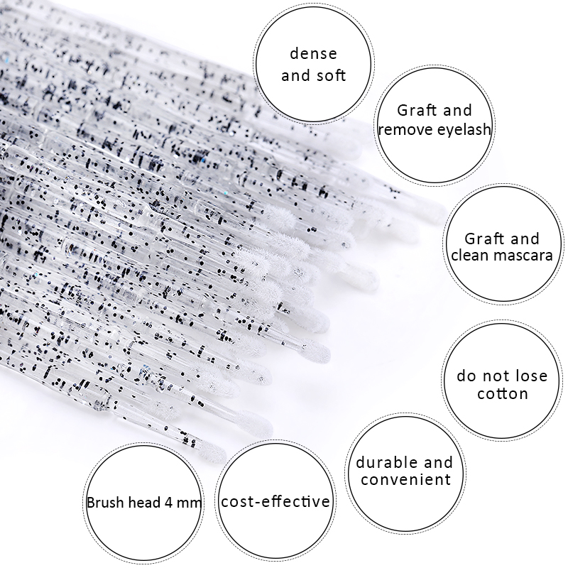무료 배송 Microbrush for eye 일회용 속 - Eyelash Extension Cleaning 리뷰 및 가격